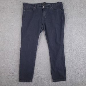 FOREVER 21+ Skinny Jeans Womens Size 16 Plus Black‎ Mid Rise Stretch